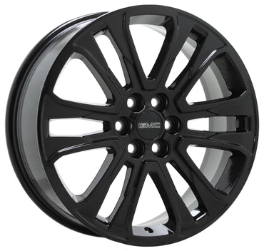 20" GMC Acadia Gloss Black wheels rims Factory Original OEM set 5800