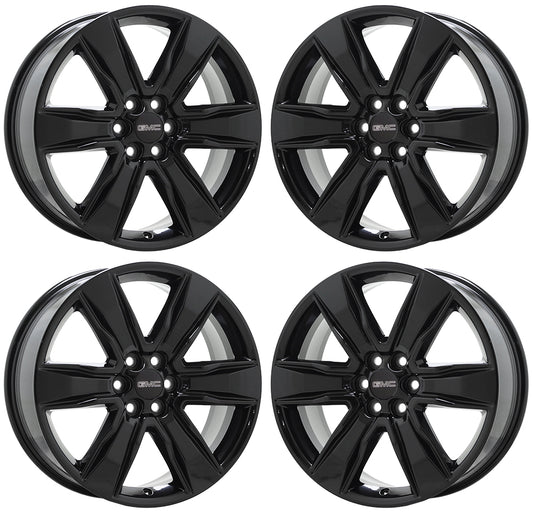 20" GMC Acadia Gloss Black wheels rims Factory Original OEM set 5799