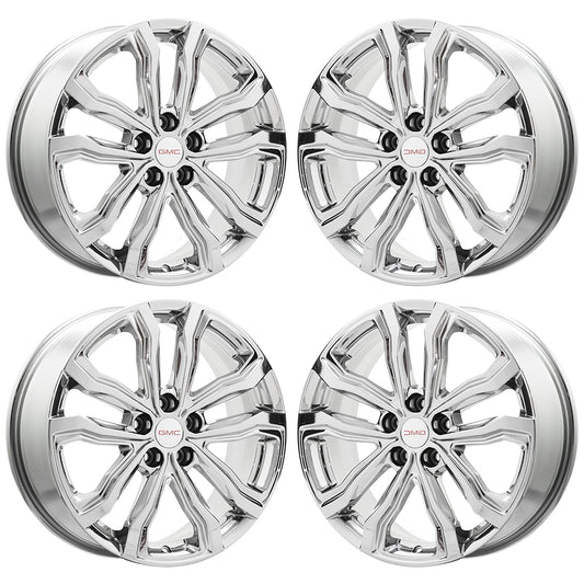 19" GMC Terrain Chevy Equinox Bright Chrome wheels rims Factory OEM set 5836
