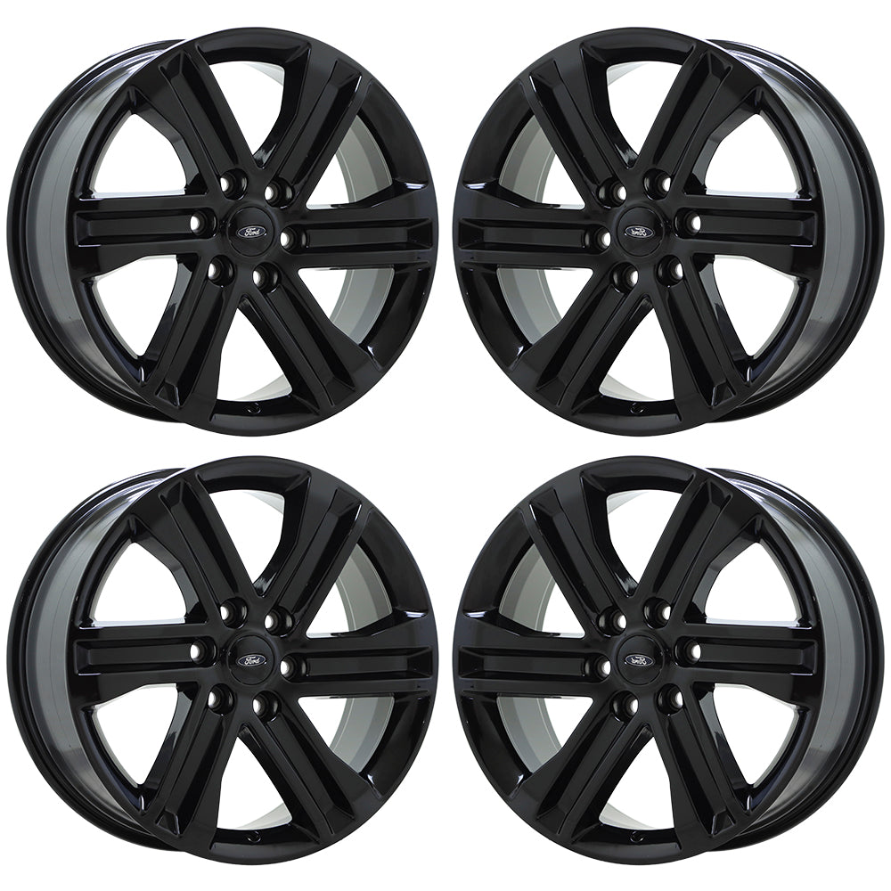 20" Ford F150 Truck Gloss Black wheels rims Factory OEM set 4 10344