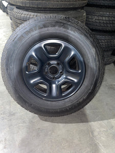 17" Jeep Gladiator Wrangler Black Steel Wheels Rims Tires Factory OEM Set 5 9220