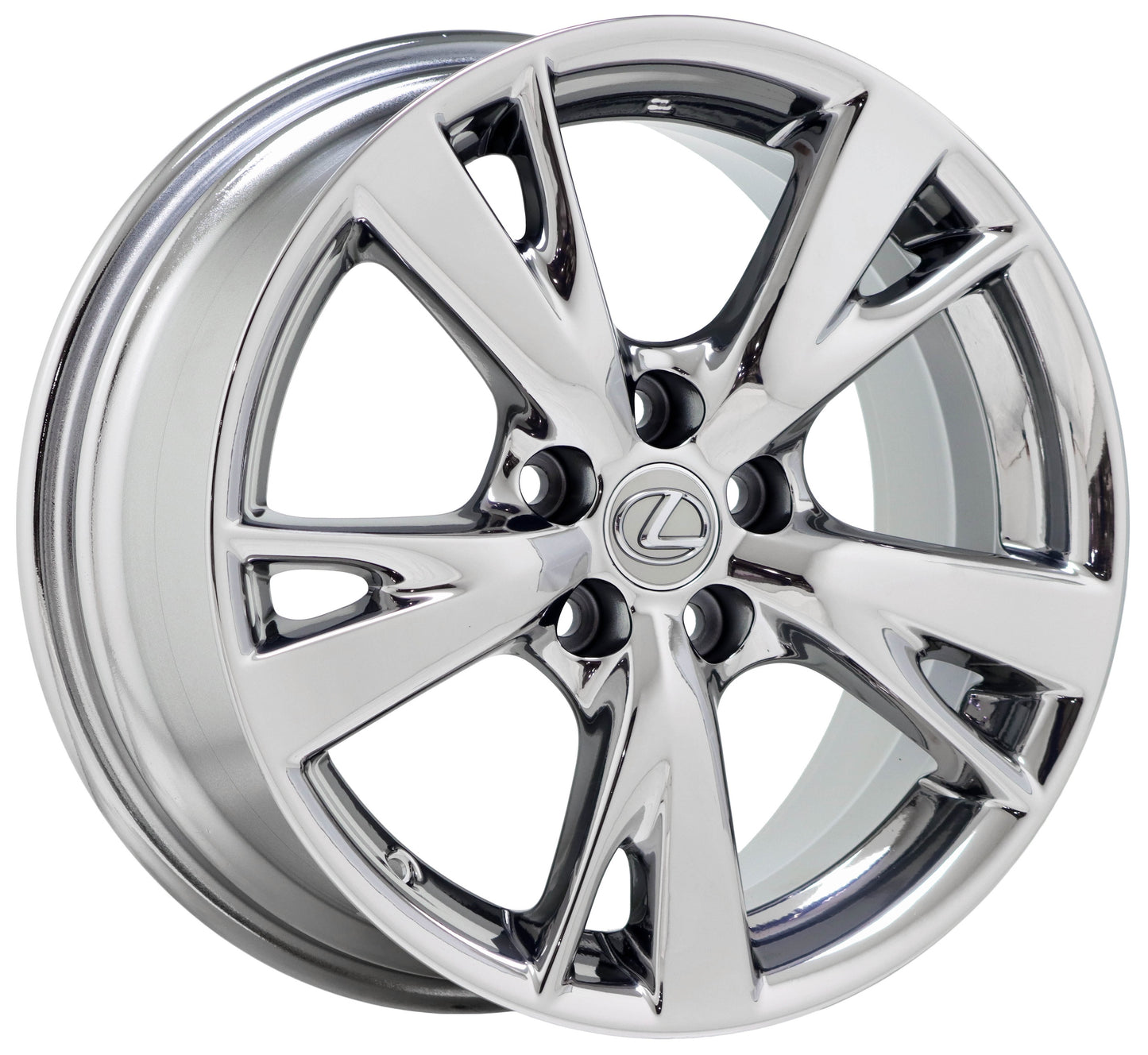 18x8.5" Lexus IS250 IS350 Bright Chrome wheel Factory OEM 74217 single EXCHANGE