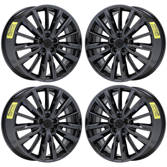 20" Infiniti QX60 Black Chrome wheels rims OEM set 4 73783 - EXCHANGE