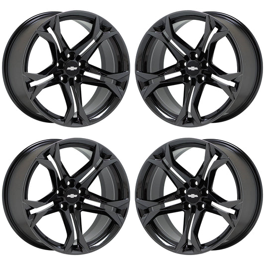 20" Chevrolet Camaro ZL1 Black Chrome Wheels Rims Factory OEM 5775 5776 EXCHANGE