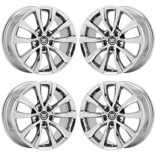 19" Cadillac XTS Sedan Bright Chrome wheels rims Factory OEM GM set 4729