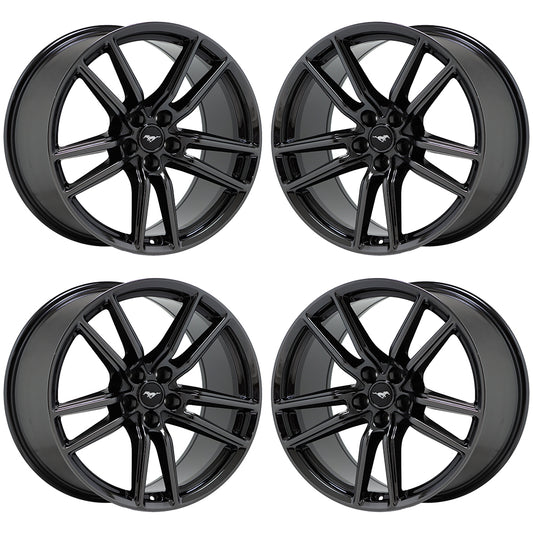 20" Ford Mustang Shelby GT500 Black Chrome wheels OEM set 10278 10279 EXCHANGE