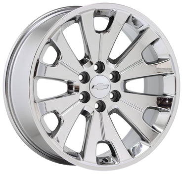 22" Chevy Silverado 1500 Bright Chrome wheels rims Factory OEM GM set 5663