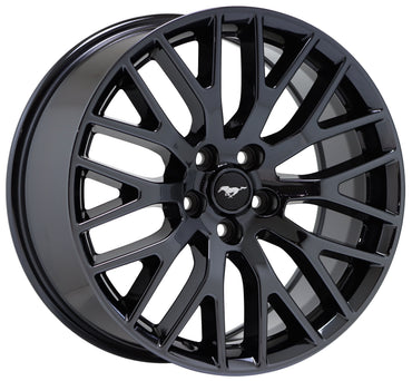 19x9 19x9.5 Ford Mustang GT Black Chrome wheels rims Factory OEM set 10036 10038