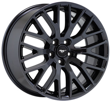 19x9 19x9.5 Ford Mustang GT Black Chrome wheels rims Factory OEM set 10036 10038