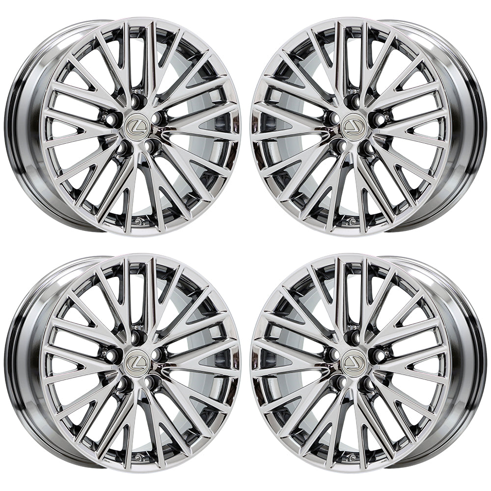 18" Lexus IS200 IS250 IS300 IS350 Turbo Chrome wheels rims 74288 74289 EXCHANGE