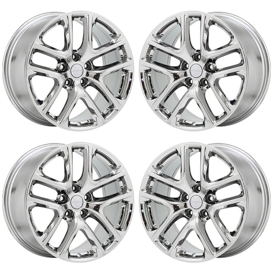 20" Dodge Durango SRT Bright Chrome wheels rims Factory OEM set 2664