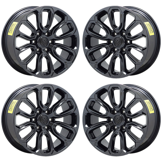 20" Dodge Ram 1500 Truck Black Chrome wheels rims Factory set 2677 EXCHANGE