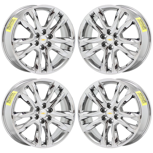 20" Chevrolet Traverse Blazer Bright Chrome wheels rims OEM set 5847 EXCHANGE