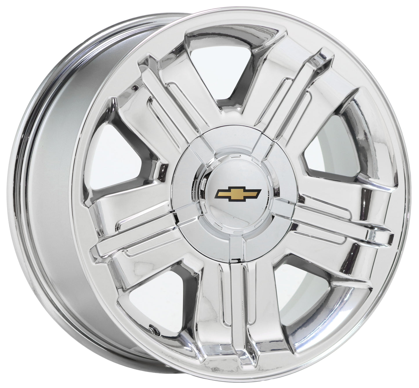 18" Avalanche Silverado Tahoe Suburban Bright Chrome wheels Factory OEM set 5300