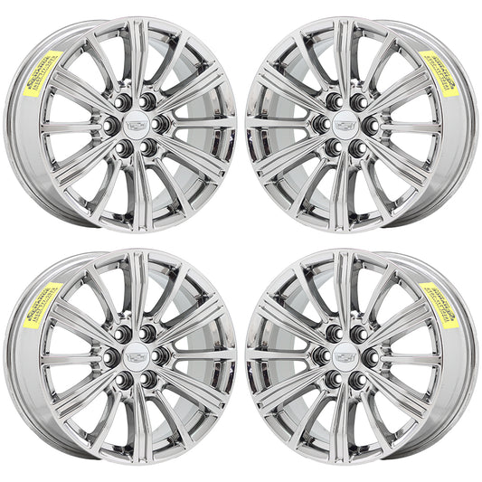 18" Cadillac SRX Bright Chrome wheels rims Factory OEM 2010-2016 set 4798