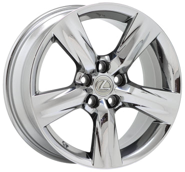 18" Lexus IS250 IS350 Bright Chrome wheels rims Factory set 74290 74291