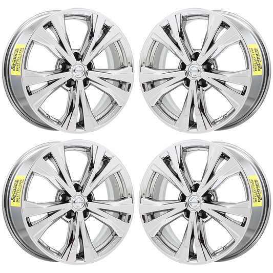 18" Nissan Rogue Bright Chrome wheels rims Factory OEM set 62747 EXCHANGE