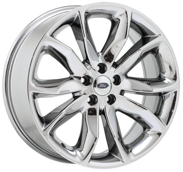 20" Ford Explorer Bright Chrome wheels rims Factory OEM set 3861