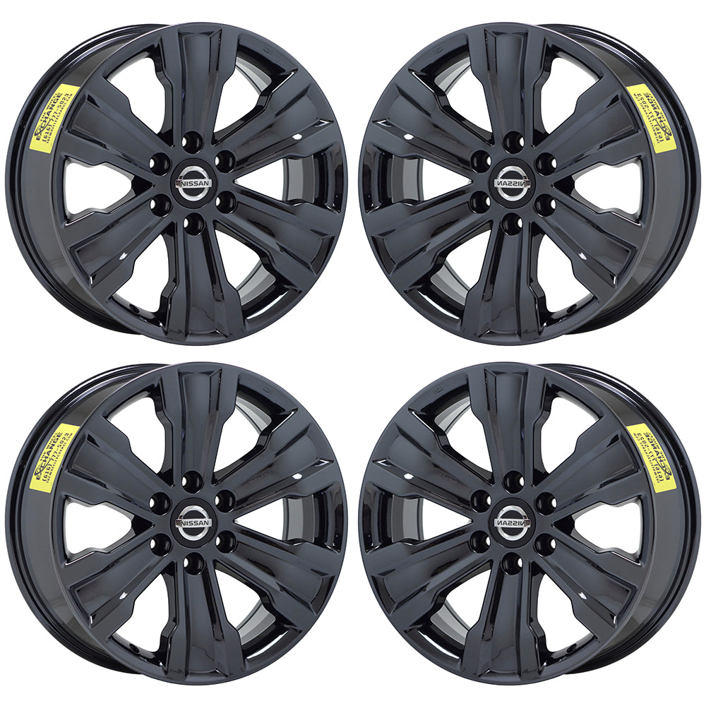 20" Nissan Titan Black Chrome wheels rims Factory set 62753 62705
