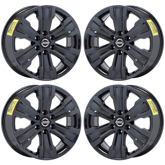 20" Nissan Titan Black Chrome wheels rims Factory set 62753 62705