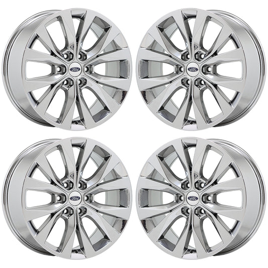 20" Ford F150 Truck Bright Chrome wheels rims Factory OEM set 4 10003