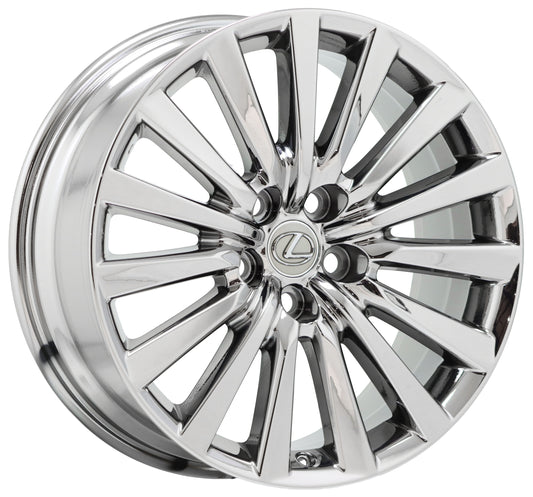19" Lexus LS460 Bright Chrome wheel rim Factory OEM 74285