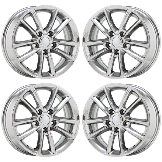 17" Dodge Journey Grand Caravan Bright Chrome wheels Factory OEM 2399 EXCHANGE