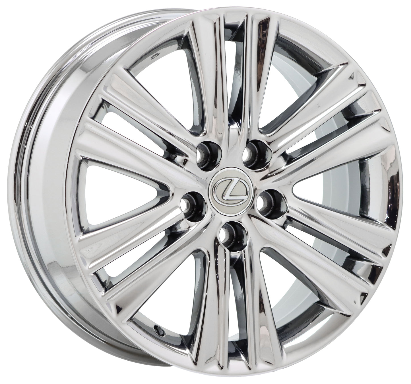 17" Lexus ES350 Bright Chrome wheels rims Factory OEM set 4 74276