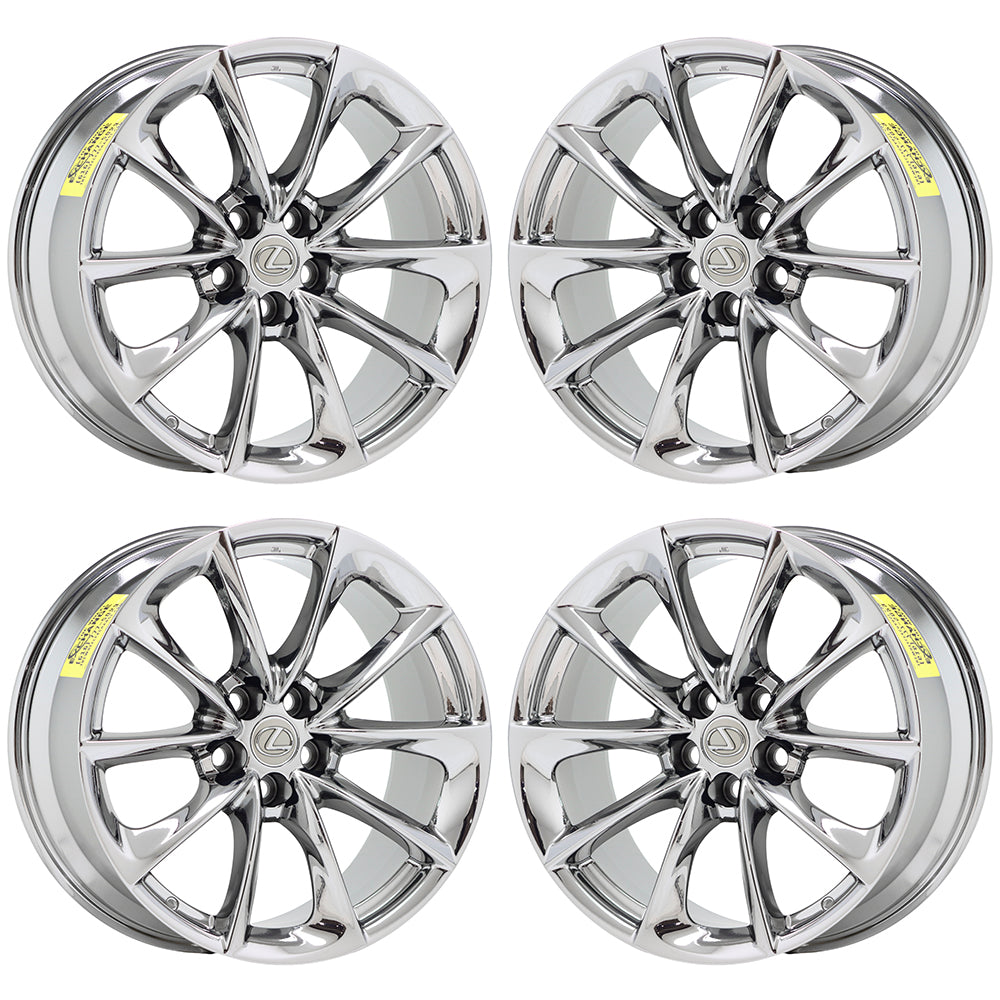 20x9.5 Lexus LC500 LC500h Bright Chrome wheel Factory OEM rear 74359 EXCHANGE