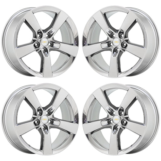 20x8 20x9 Camaro SS Bright Chrome wheels rims Factory OEM GM set 4 5443 5445