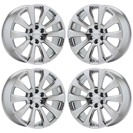 22" Escalade Silverado Sierra Bright Chrome wheels rims Factory OEM GM set 5922