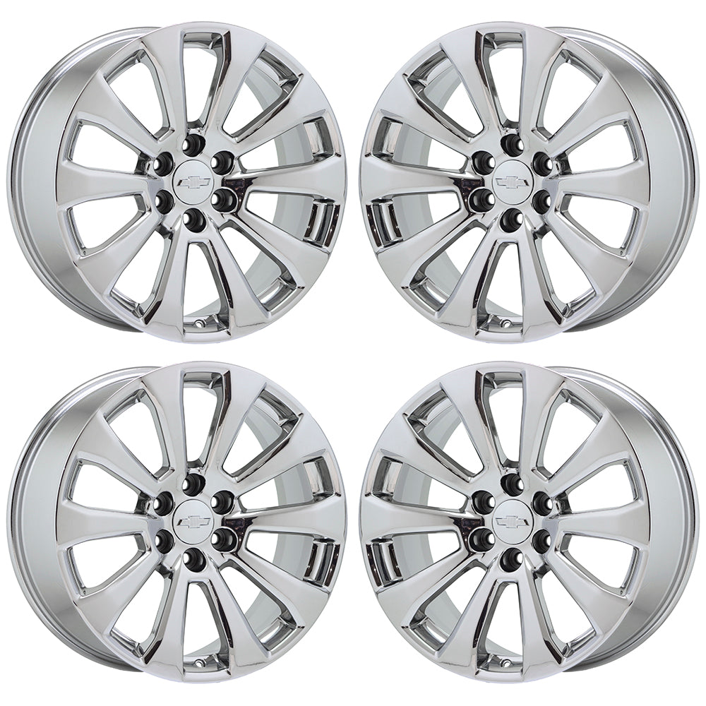 22" Escalade Silverado Sierra Bright Chrome wheels rims Factory OEM GM set 5922