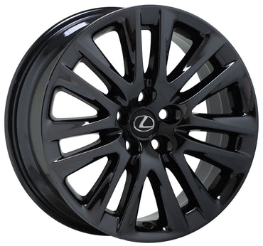 19" Lexus LS460 Black Chrome wheels rims Factory OEM set 4 74284