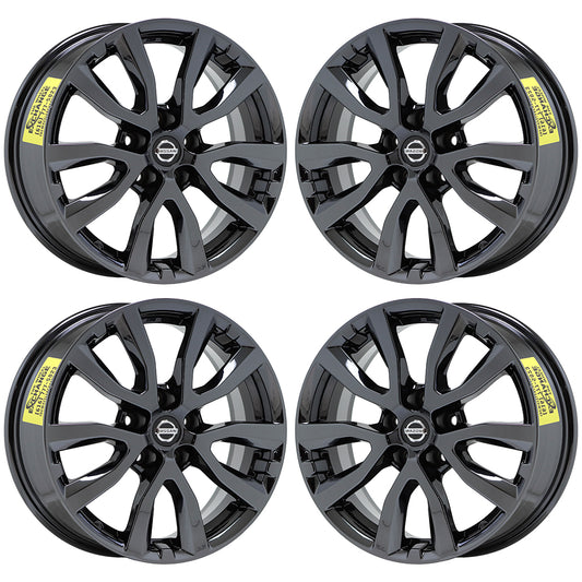 17" Nissan Rogue SV Black Chrome wheels rims Factory OEM set 62746 EXCHANGE