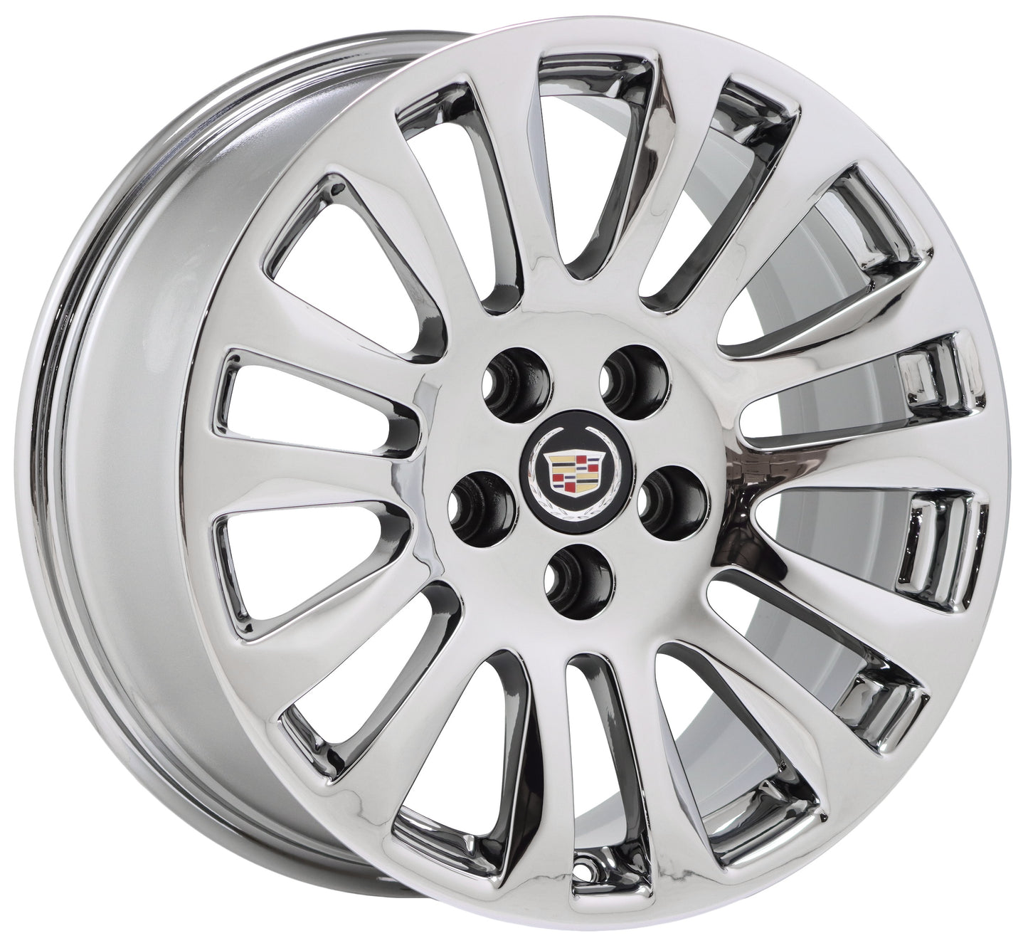 18x9 Cadillac CTS sedan Bright Chrome wheel rim Factory OEM 4673