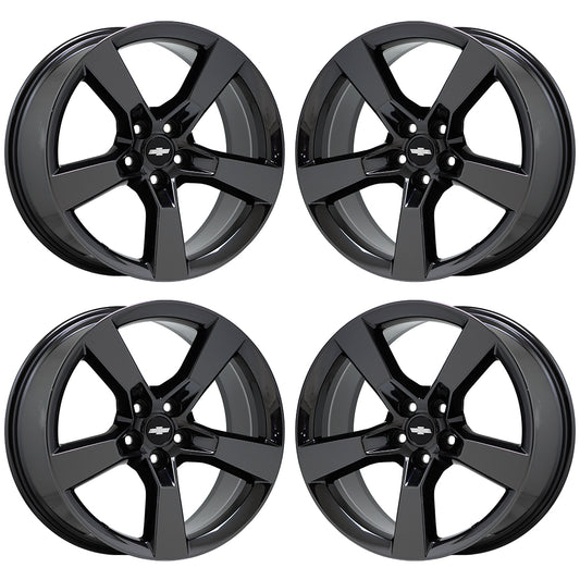20x8 20x9 Camaro SS Black Chrome wheels rims OEM GM set 5443 5445 EXCHANGE