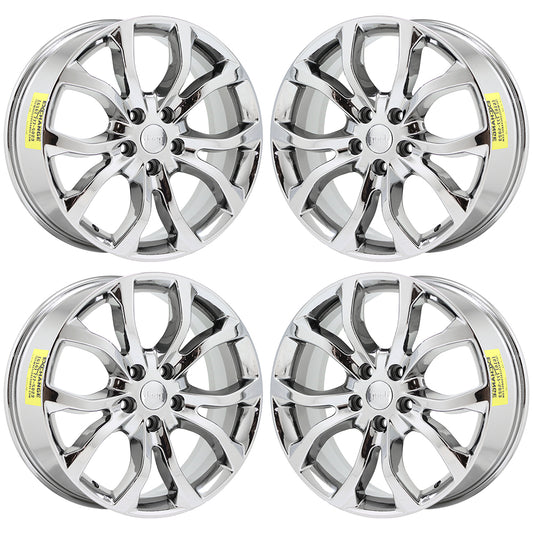 20" Jeep Grand Cherokee Bright Chrome wheels rims Factory OEM 2016 2018 set 2568