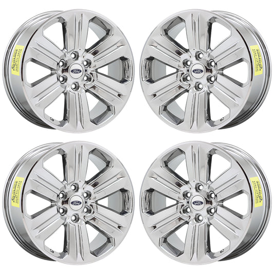 20" Ford F150 Truck Bright Chrome wheels rims Factory OEM set 4 10171 EXCHANGE