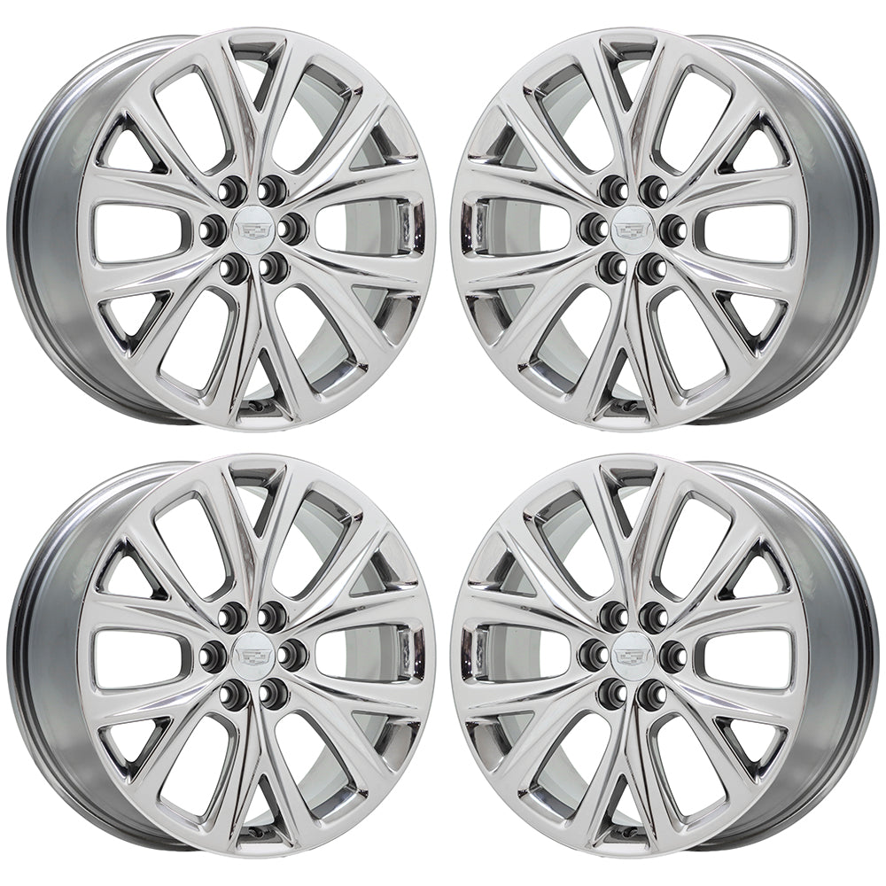 20" Cadillac XT5 XT6 Bright Chrome wheels rims Factory OEM set 4835