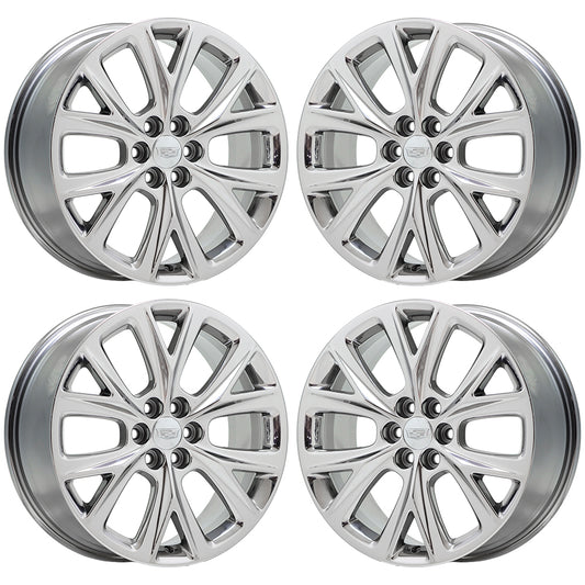 20" Cadillac XT5 XT6 Bright Chrome wheels rims Factory OEM set 4835