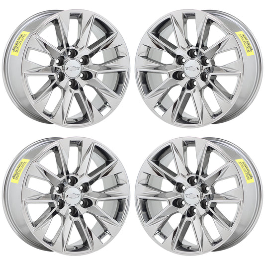 20" Chevrolet Silverado Tahoe 1500 Bright Chrome wheels rims Factory OEM 5919