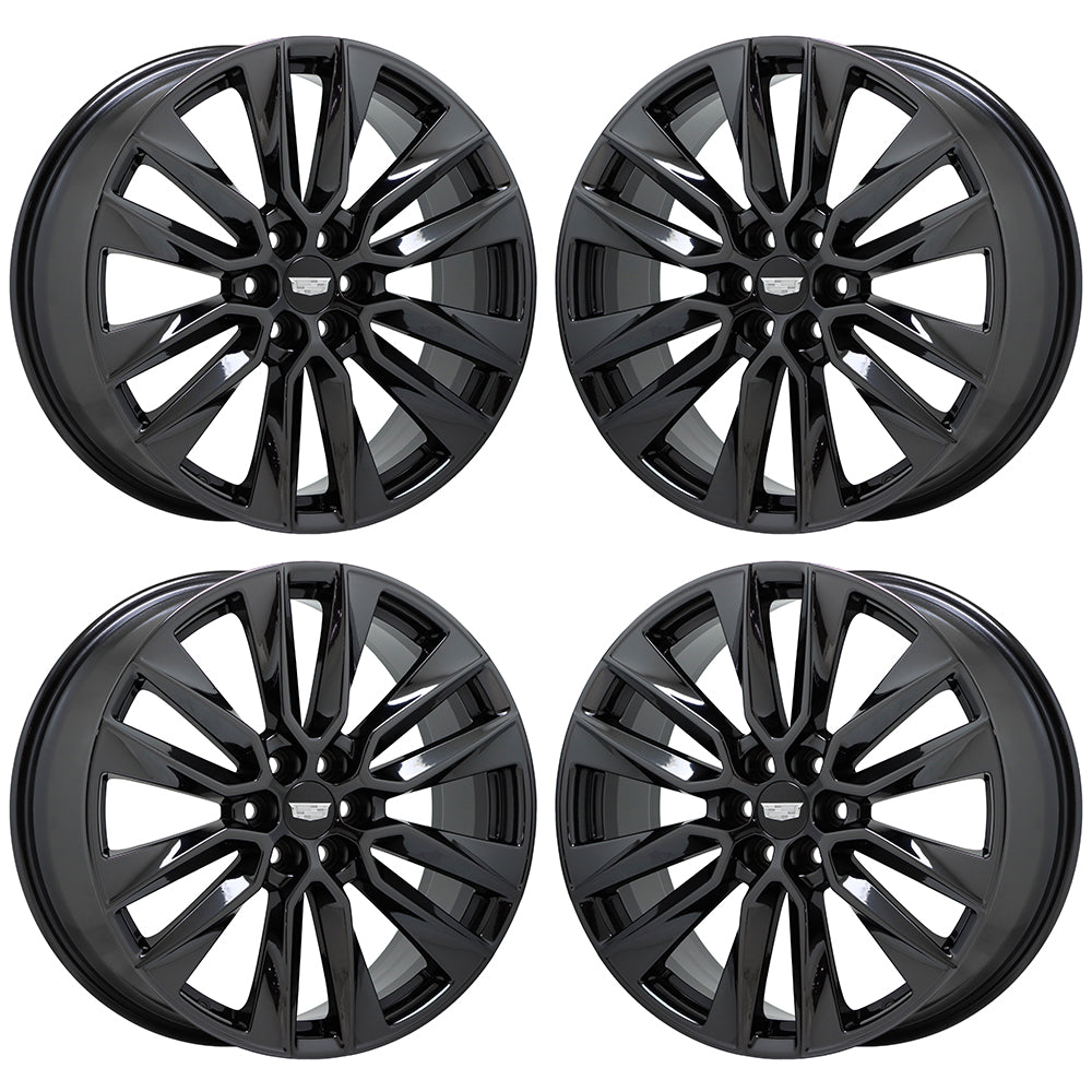 21" Cadillac XT6 Black Chrome wheels rims Factory OEM GM set 4851 EXCHANGE