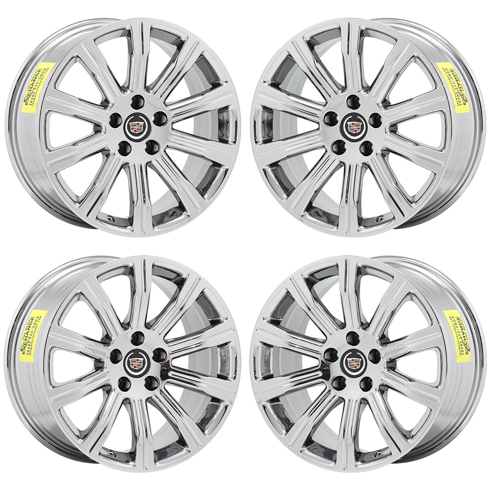 18x8" 18x9" Cadillac ATS Sedan Bright Chrome wheels rims OEM set 4705 4707