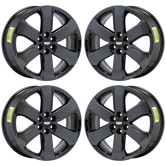20" Cadillac XT5 SRX Black Chrome wheels rim Factory OEM set 5845