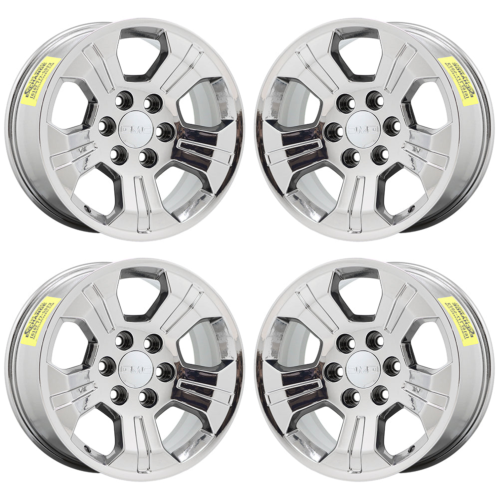18" GMC Sierra 1500 Z71 Bright Chrome wheels rims Factory OEM set 4 5647