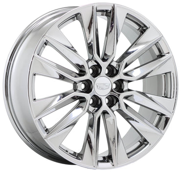 21" Cadillac XT5 XT6 Bright Chrome wheels rims Factory OEM set 4851