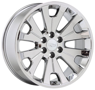 22" Cadillac Escalade Bright Chrome wheels rims Factory OEM GM set 5663
