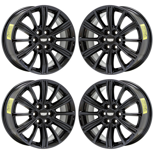 18" Cadillac XT5 XT6 Black Chrome wheels rims Factory OEM set 4798 EXCHANGE