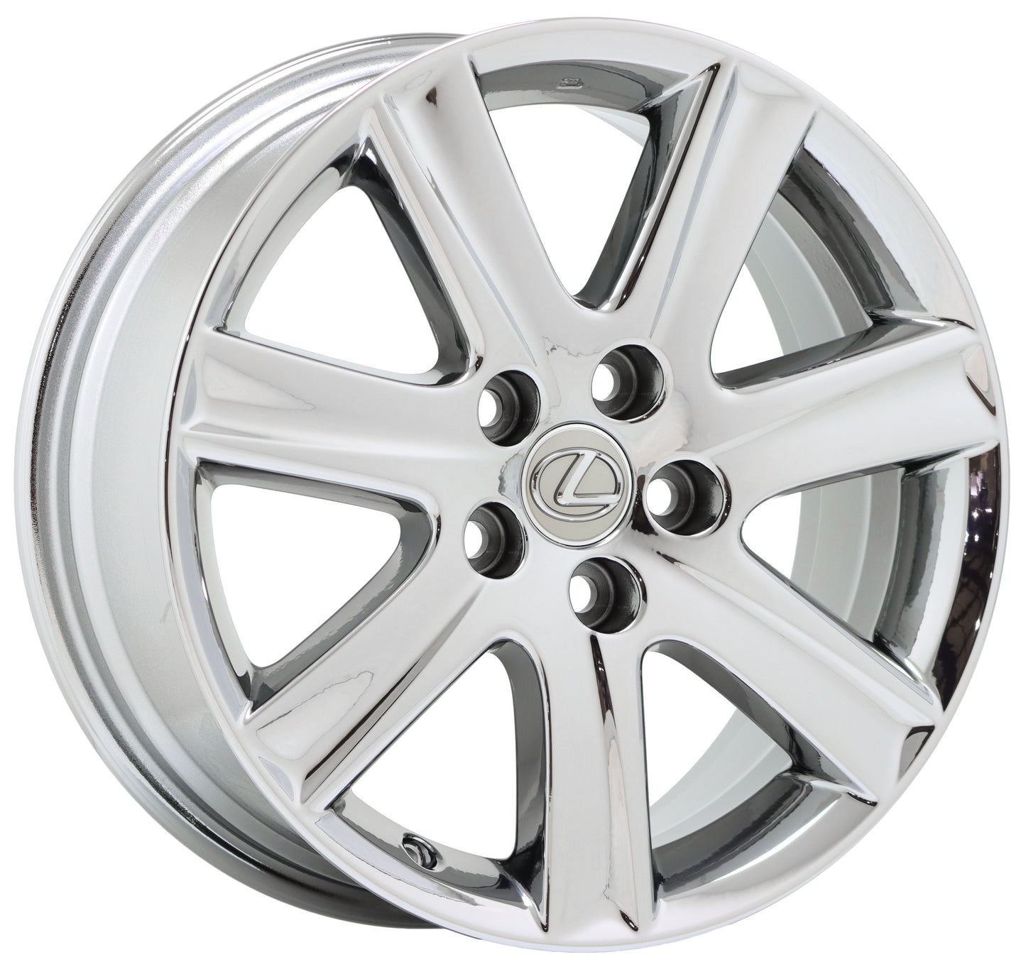 17" Lexus ES350 Bright Chrome wheels rims Factory OEM set 74190