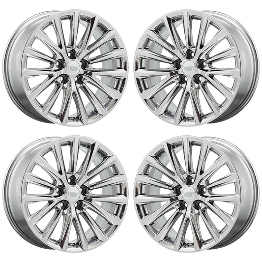 19" Cadillac CT5 CT6 Bright Chrome wheels rims Factory OEM set 4842 EXCHANGE